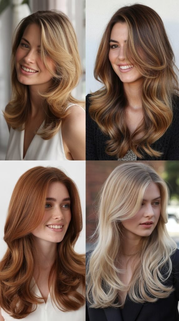 Face-Framing Layers for Long Hair