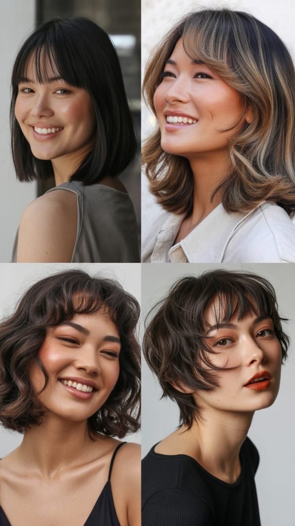 Classic Blunt Bob With Straight-Across Bangs
