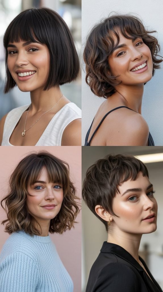 36 Cute Haircuts With Bangs (Short to Medium Styles)