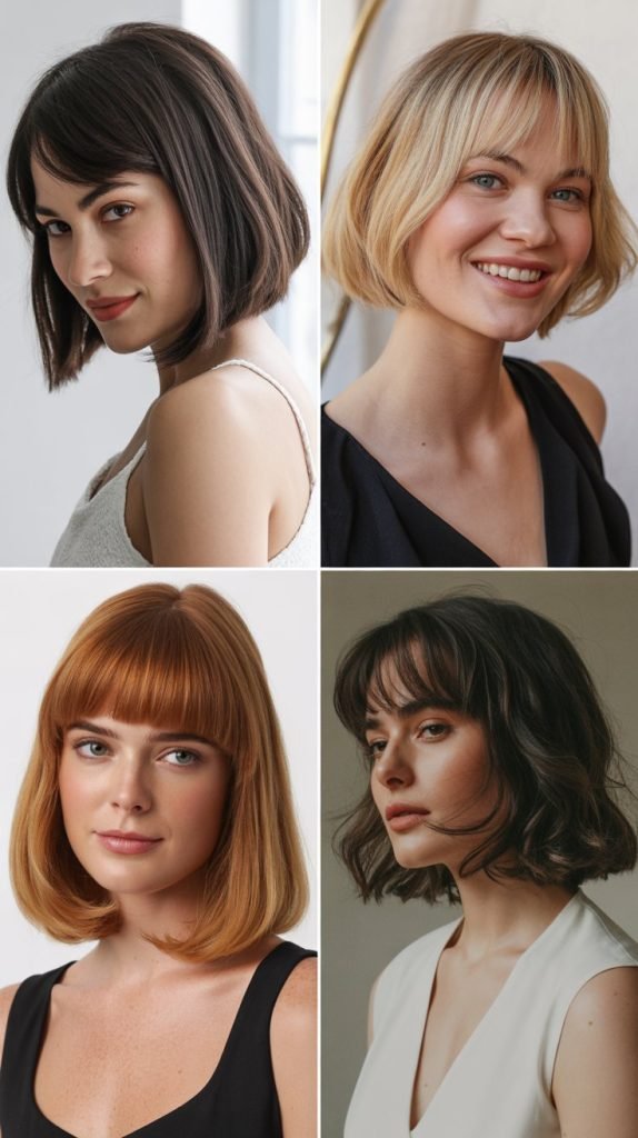 Polished Bob with French Girl Bangs