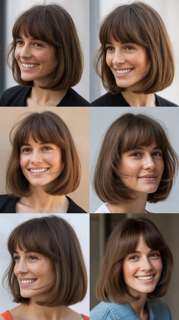  Long Bob With Rounded Bangs