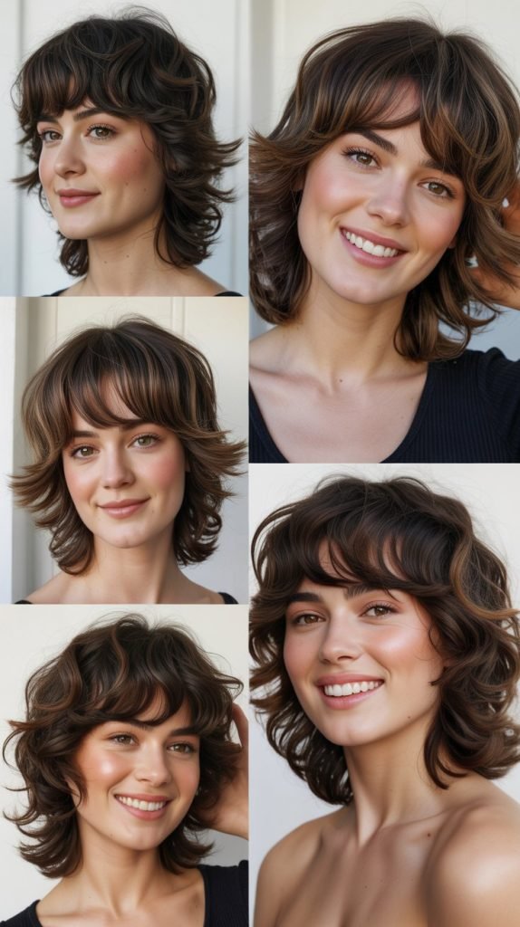 Choppy Bangs with Layered Shag