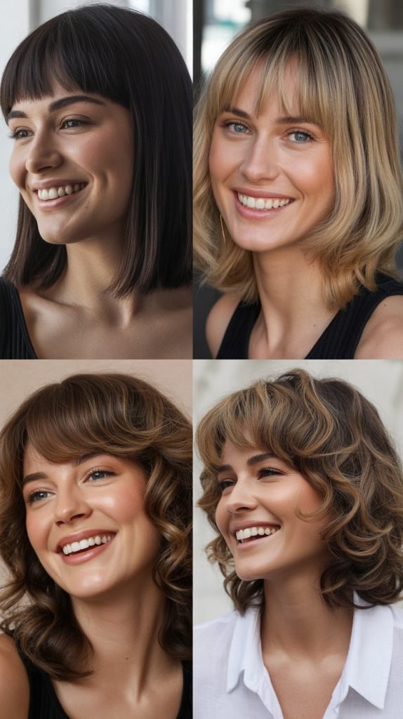 Textured Bangs With Lived-In Layers