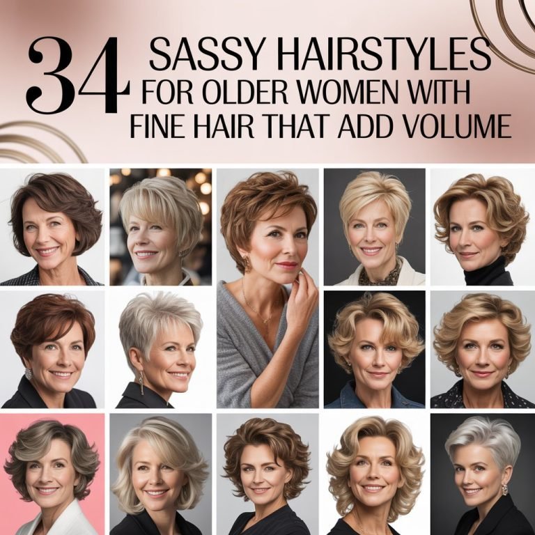 34 Sassy Hairstyles for Older Women with Fine Hair That Add Volume