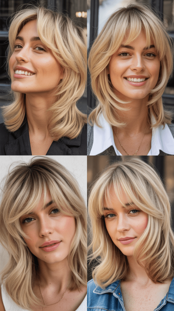 Piece-y Layers with Brow-Skimming Bangs