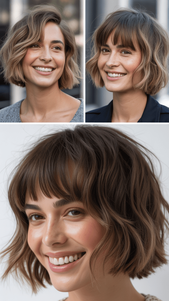 Tousled Bob With Choppy Bangs