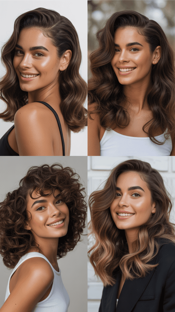 Slicked-Back Wet Look Waves