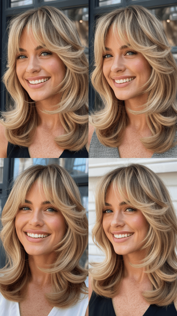 Razor-Cut Layers with Micro Bangs