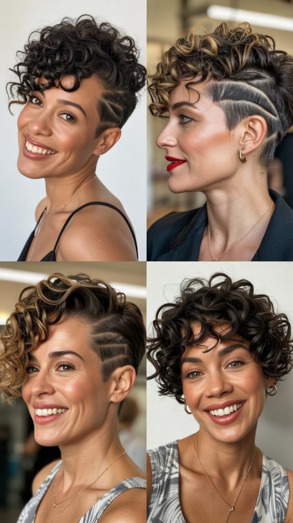 Curly Undercut Design