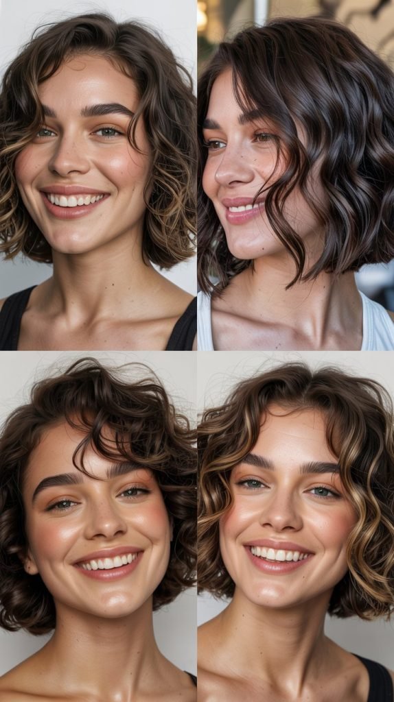 Rounded Wavy Bob
