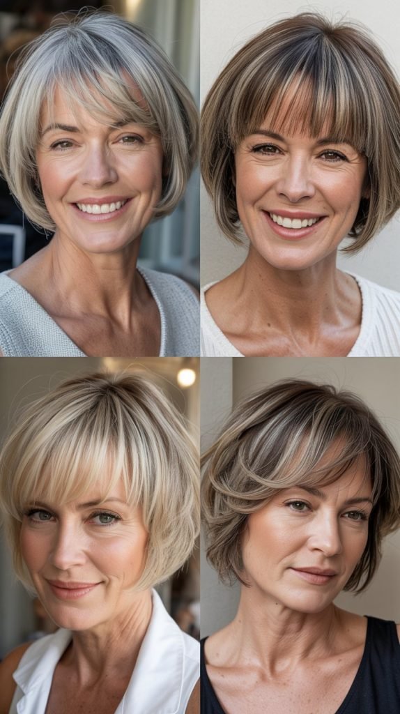 Disconnected Bob with Statement Bangs