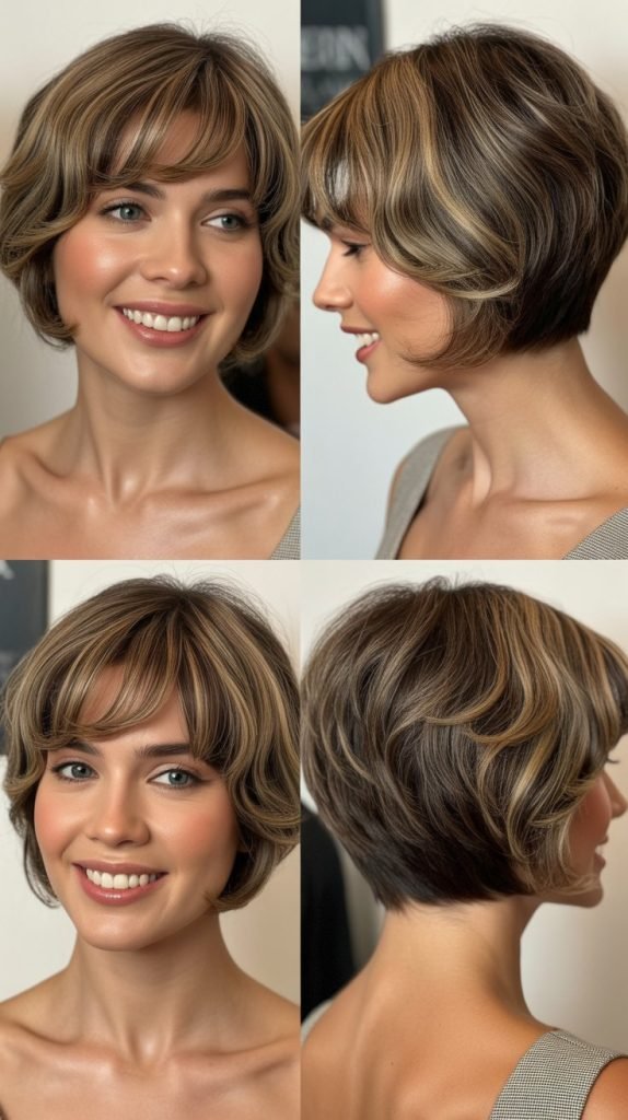 . Choppy Bob with Textured Bangs