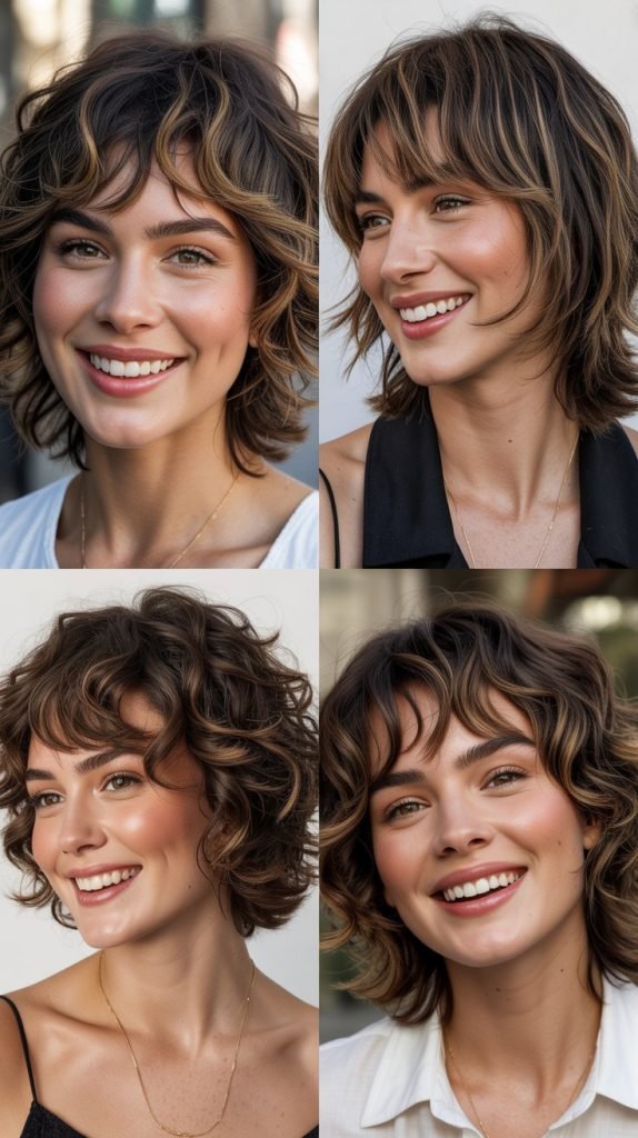  Beachy Shag with Undone Bangs