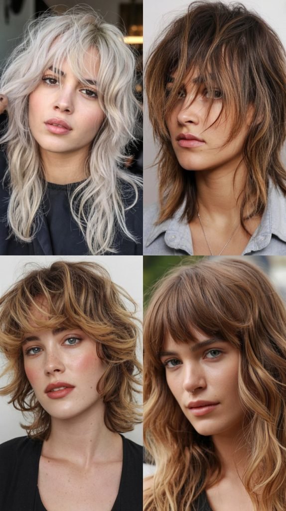  Undone Wolf Cut With Imperfect Bangs