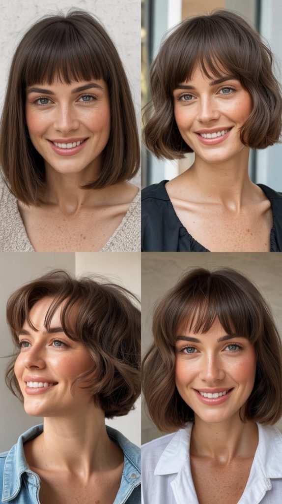  Inverted Bob with Baby Bangs