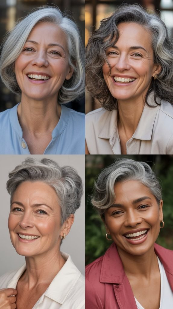 Silver Fox: Embracing Natural Gray with Style