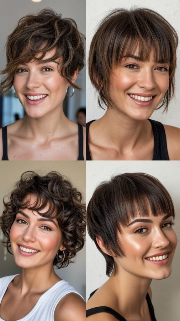  Layered Crop with Textured Fringe