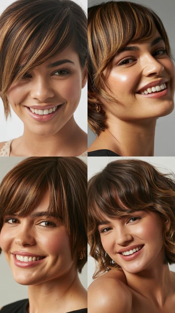 Asymmetrical Cut with Angled Bangs