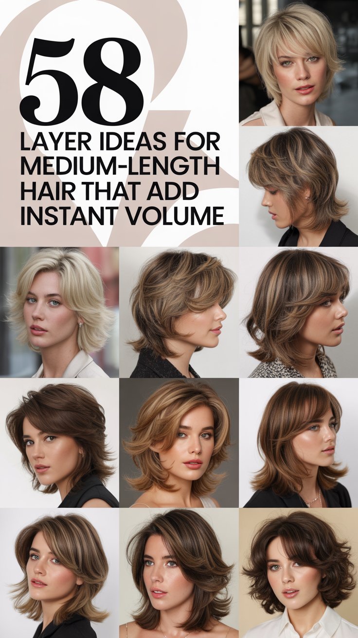 58 Layer Ideas for Medium-Length Hair That Add Instant Volume