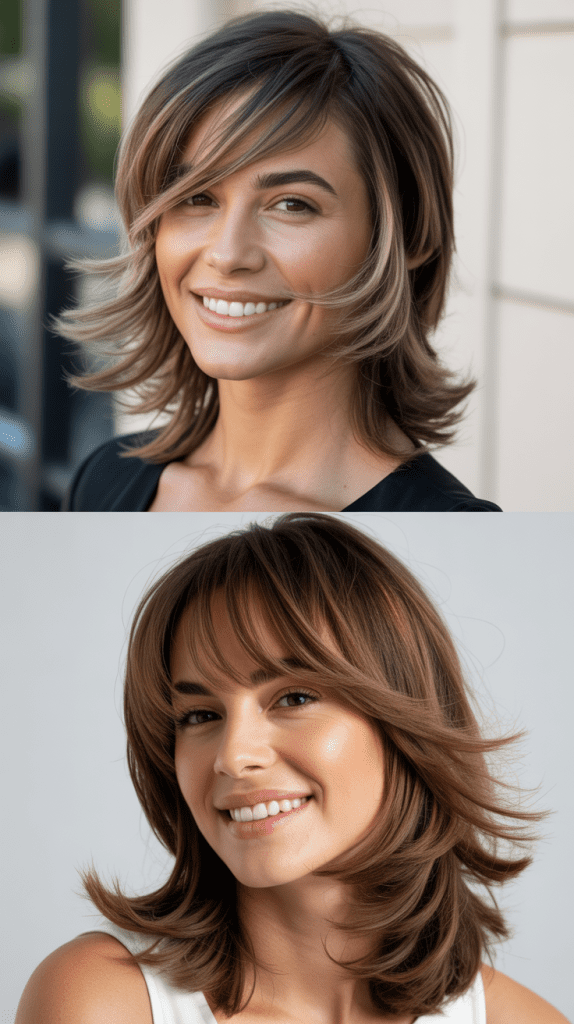 Disconnected Layers With Trendy Side Fringe