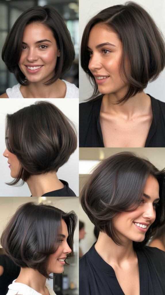  Inverted Bob with Curved Face Layers