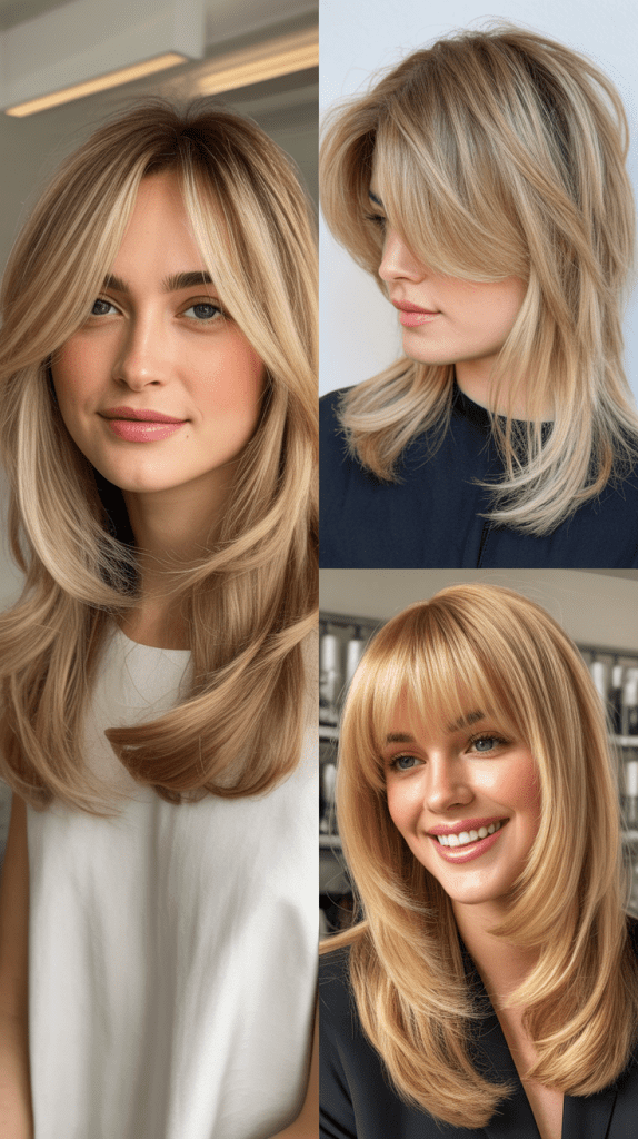 V-Cut Layers with Side Bangs