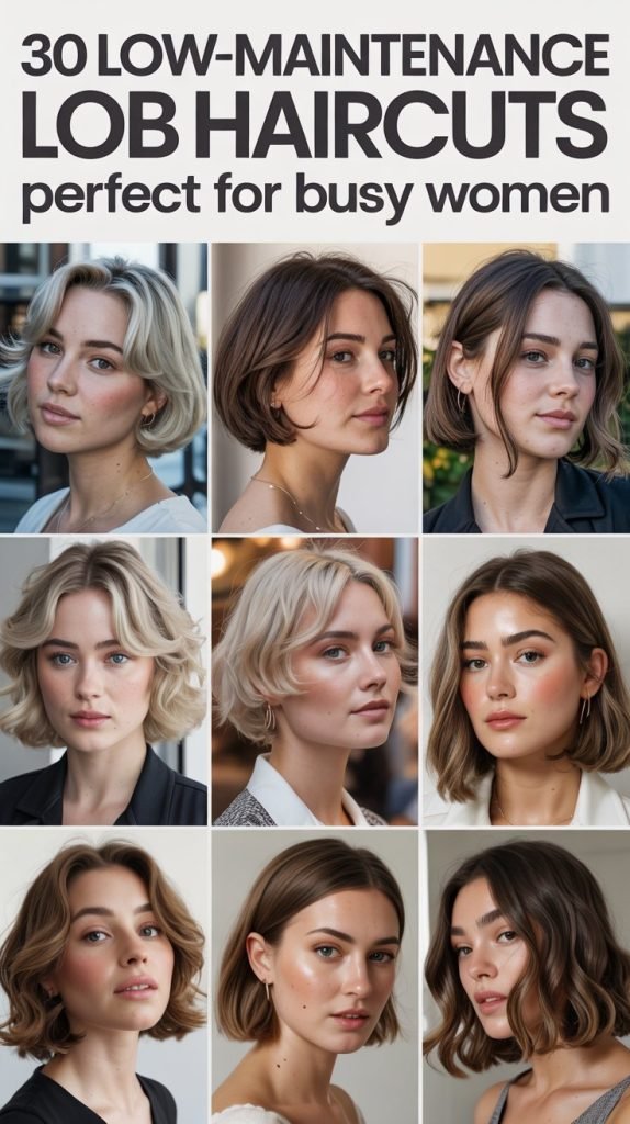 30 Low-Maintenance Lob Haircuts Perfect for Busy Women