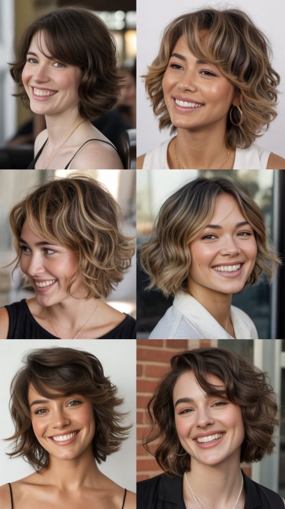 Side-Swept Wavy Pixie