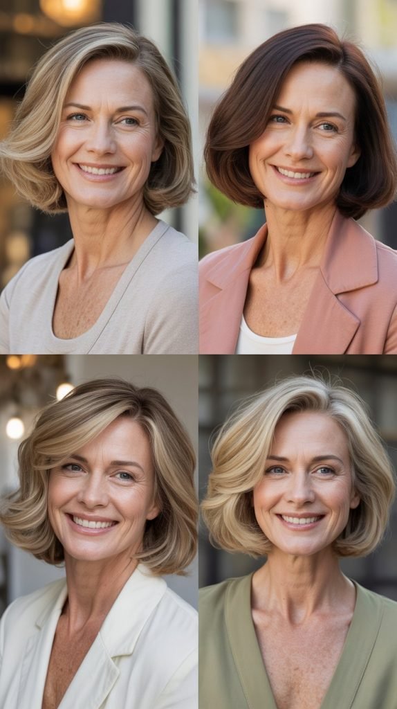 Chin-Length Bob with Face-Framing Layers