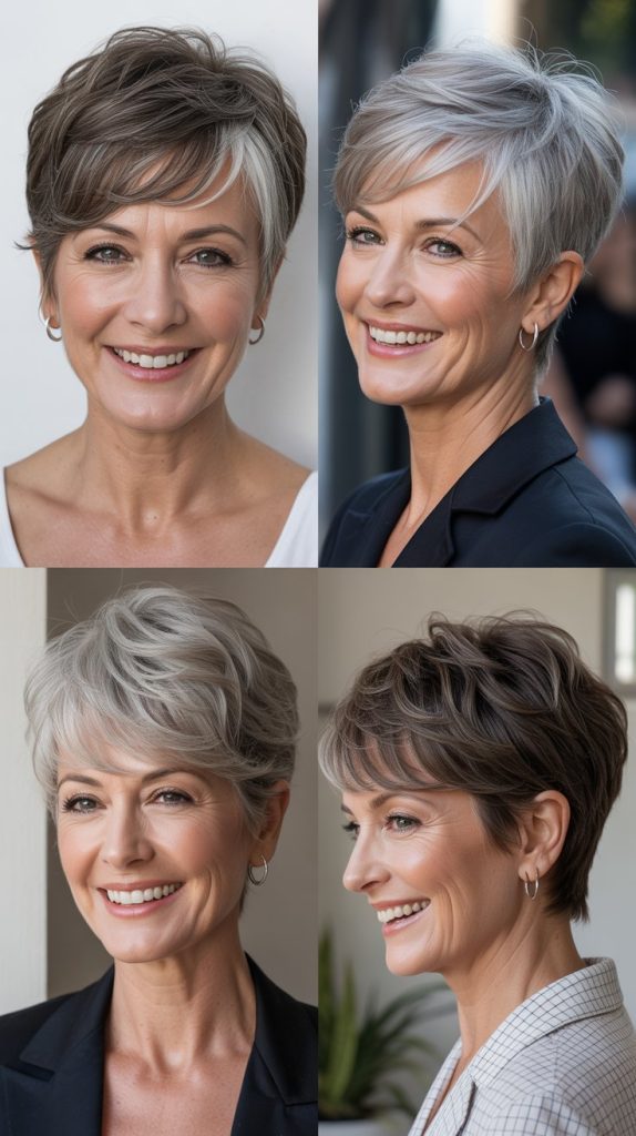 Disconnected Pixie with Swoopy Bangs