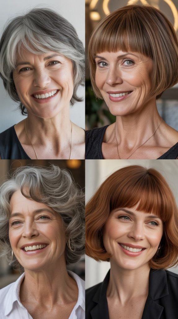 Blunt Crop with Full Bangs