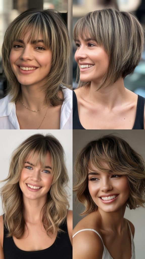 Choppy Bangs With Textured Layers