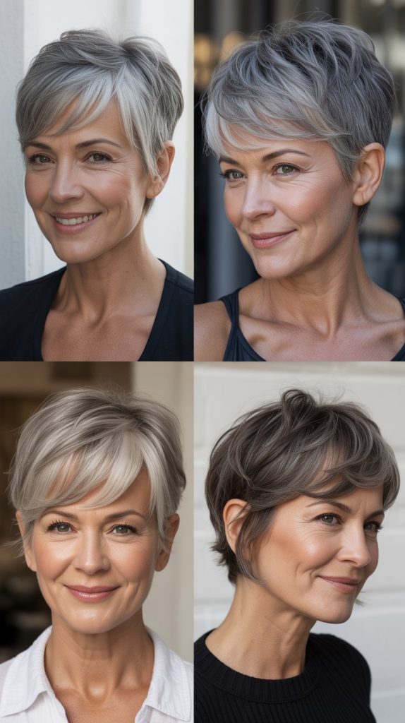 Disconnected Lob with Curtain Bangs