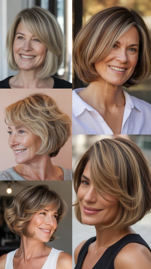 . Bob with Balayage for Sun-Kissed Dimension