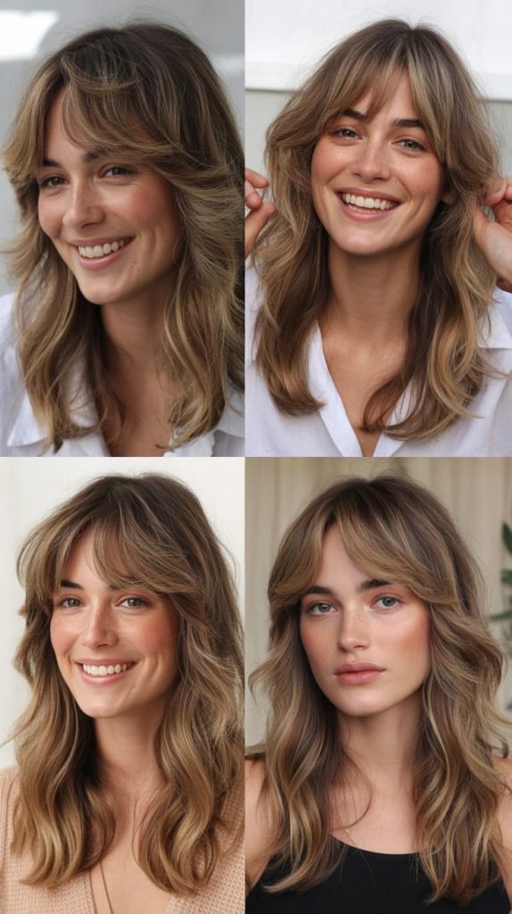 Feathered Bangs With Bohemian Layers