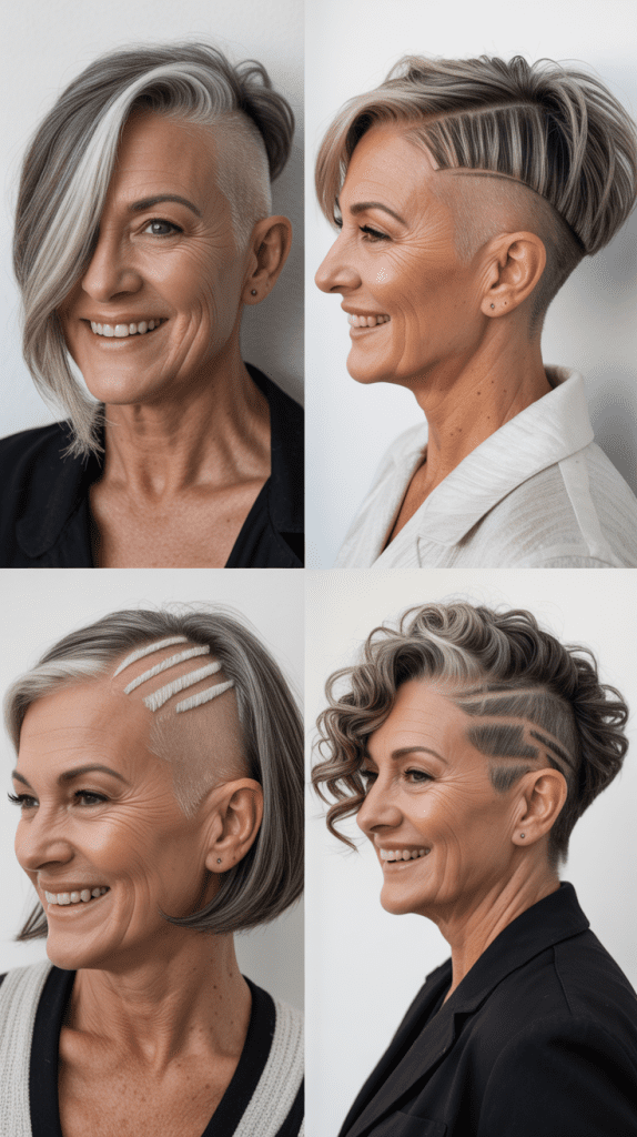 22. Stacked Bob with Nape Undercut