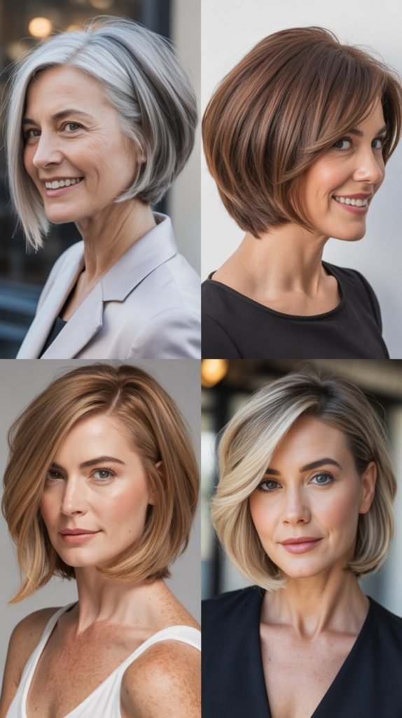 Angled Bob with Razored Ends