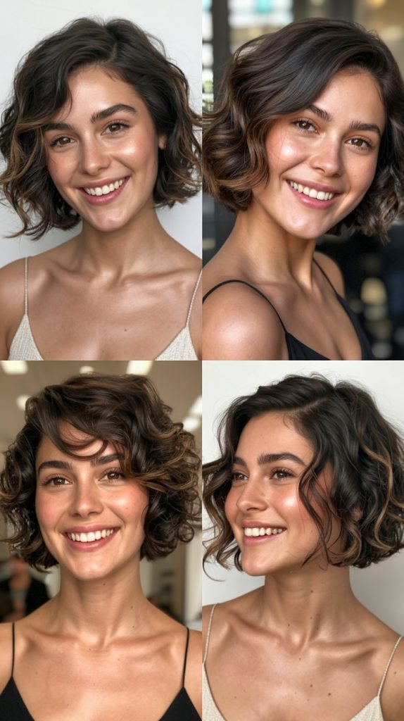 Asymmetrical Wavy Bob