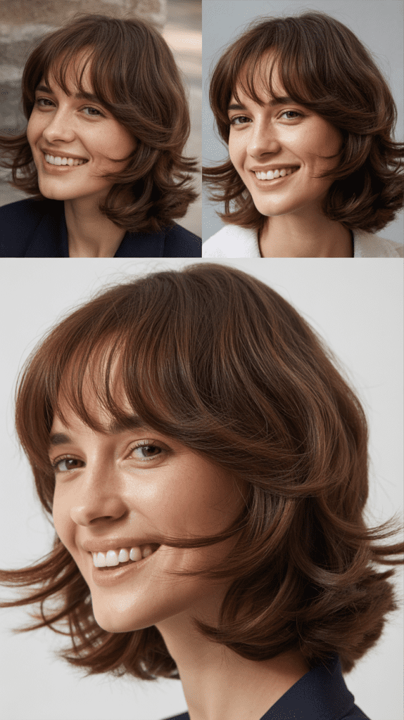 Textured Layers With Korean-Style Bangs