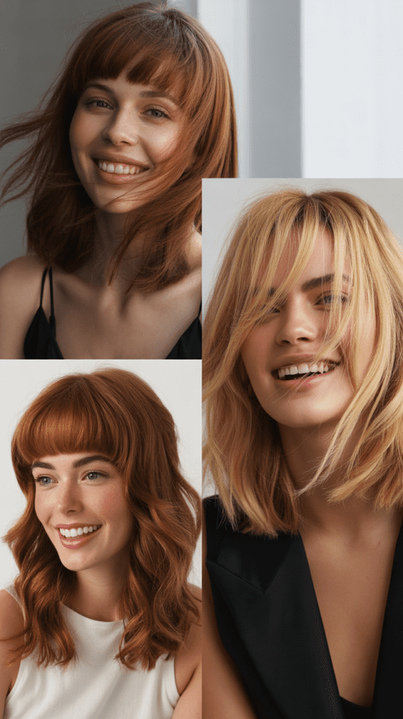 Medium Length With Asymmetrical Bangs
