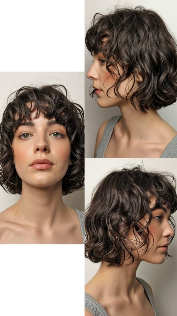 Shoulder-Grazing Wavy Bob