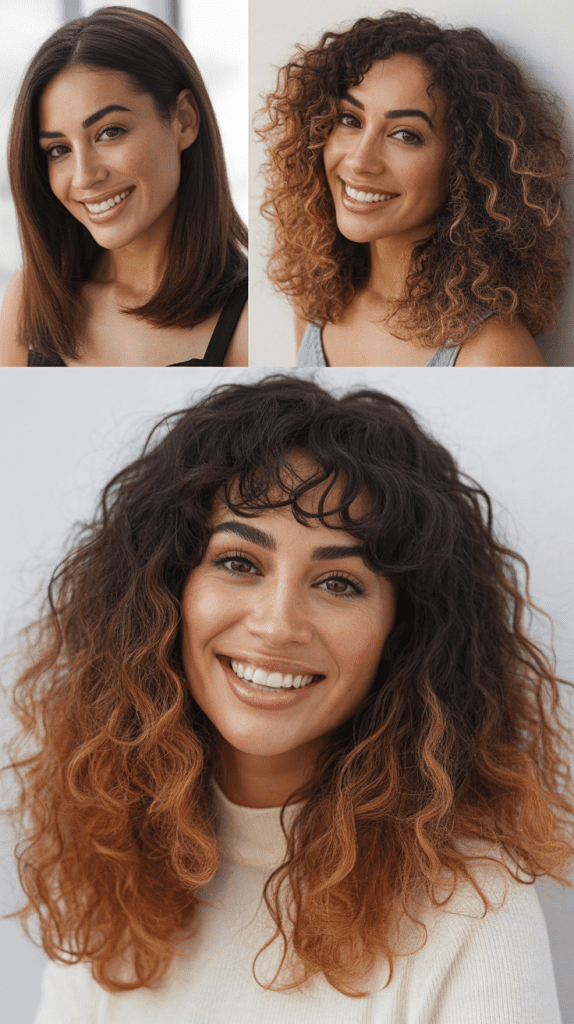 Piecey Micro Bangs With Ombré Color