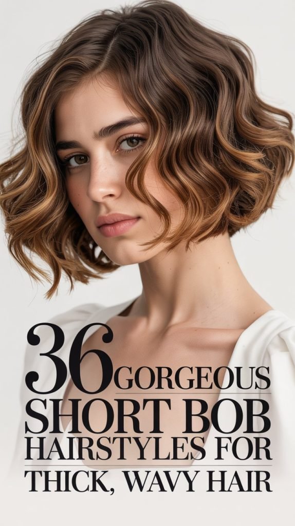 36 Gorgeous Short Bob Hairstyles for Thick, Wavy Hair