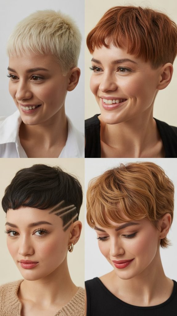 Wispy Micro Bangs with Pixie Undercut
