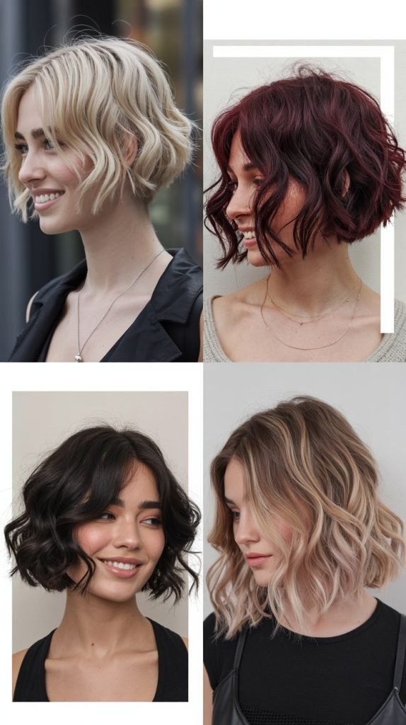 Edgy Wavy Bob