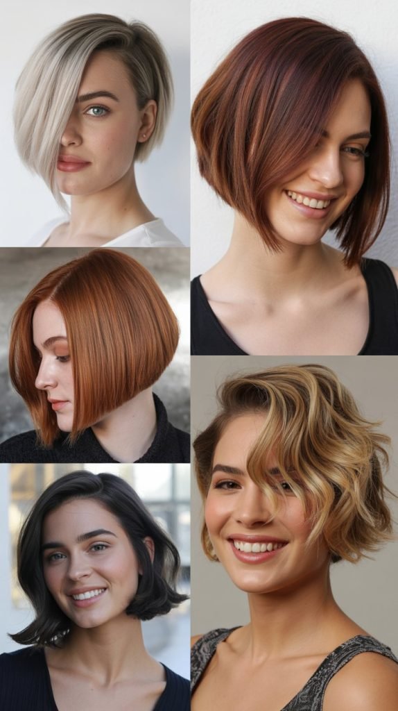 Blunt Cut Bob at Chin Length