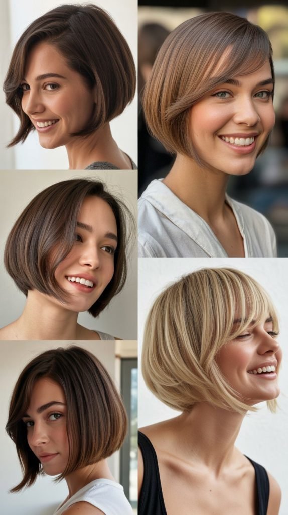 Sleek Bob With Baby Bangs