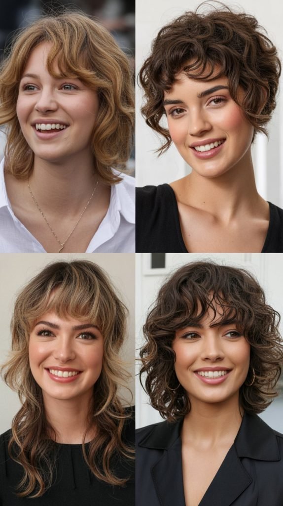 Piecey Bangs with Tousled Waves