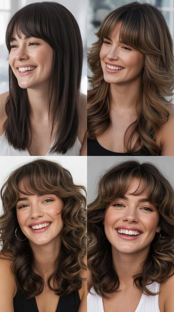 Baby Bangs With Extreme Long Layers