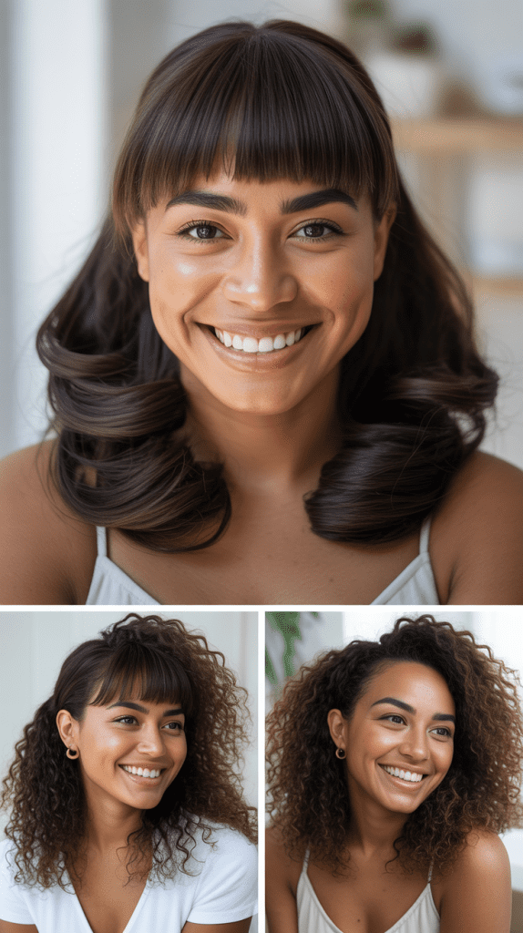  Straight-Across Fringe With Princess Layers